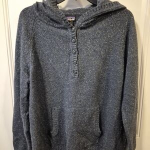 Patagonia Women's Pullover Wool Blend Blue Sweater